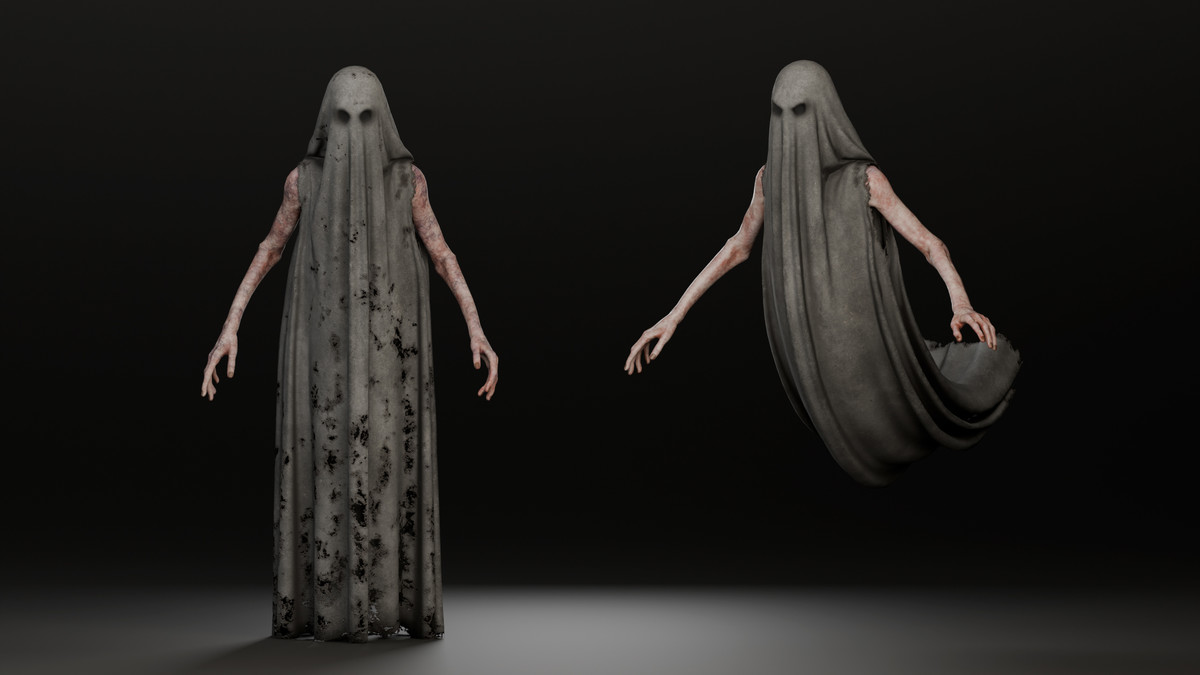 Flying Creepy Ghost