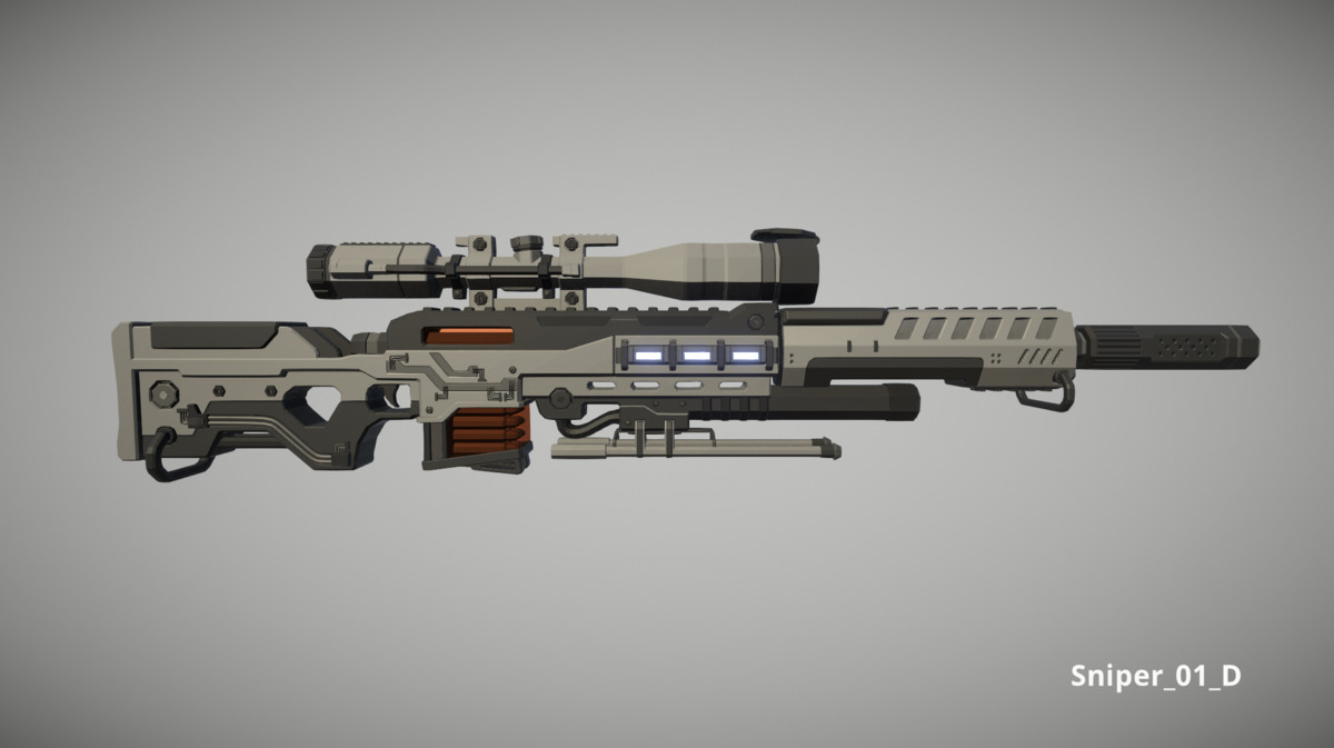 Cyberpunk Armory - Low Poly