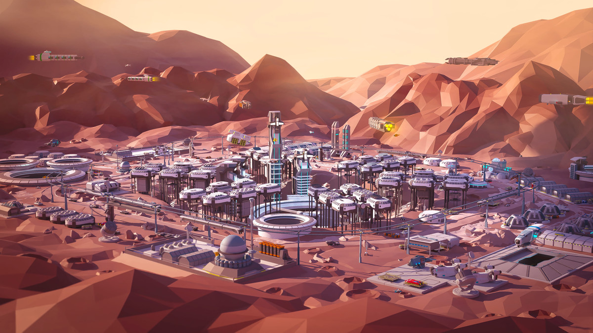 Mars Spaceport - Low Poly 3D Models Pack