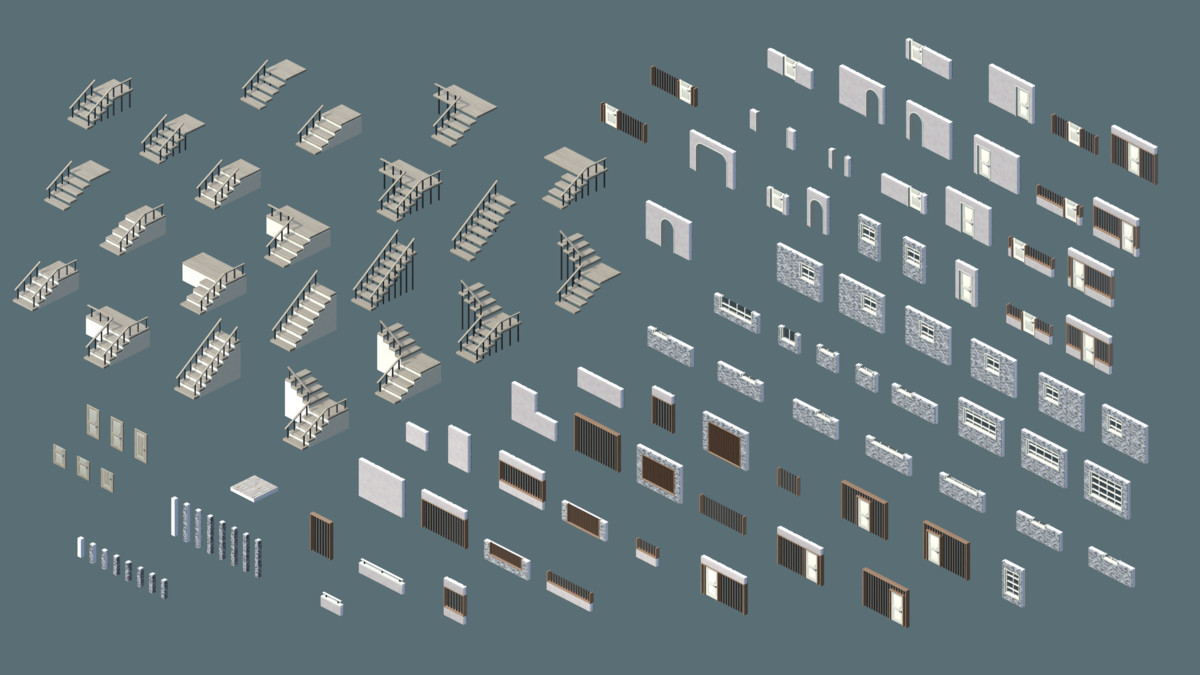 Kornex Interior: Wall System Pack 1