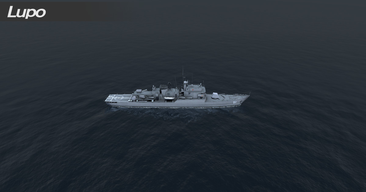 Low Poly Military Warship Collection 9