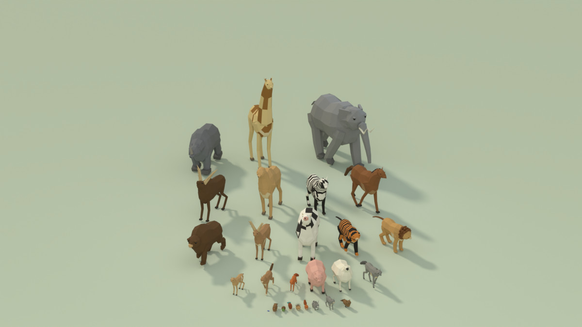 Low Poly Animals Pack