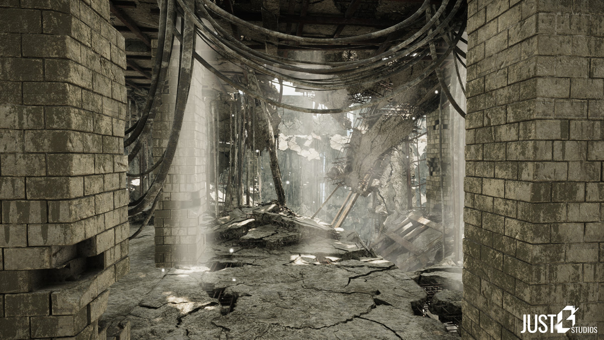 Modular Destruction Site Environment (Ruins,Destroyed,Buildings)