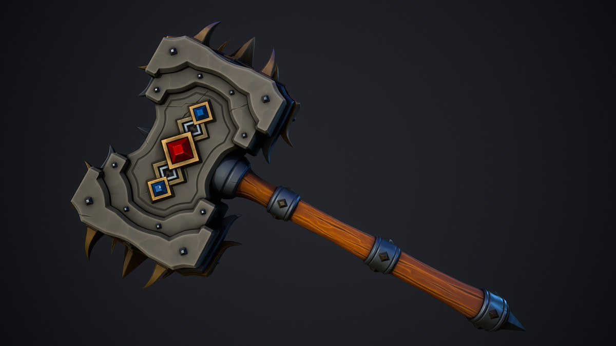 Stylized Fantasy Hammer Pack – 10 GameReady Weapons