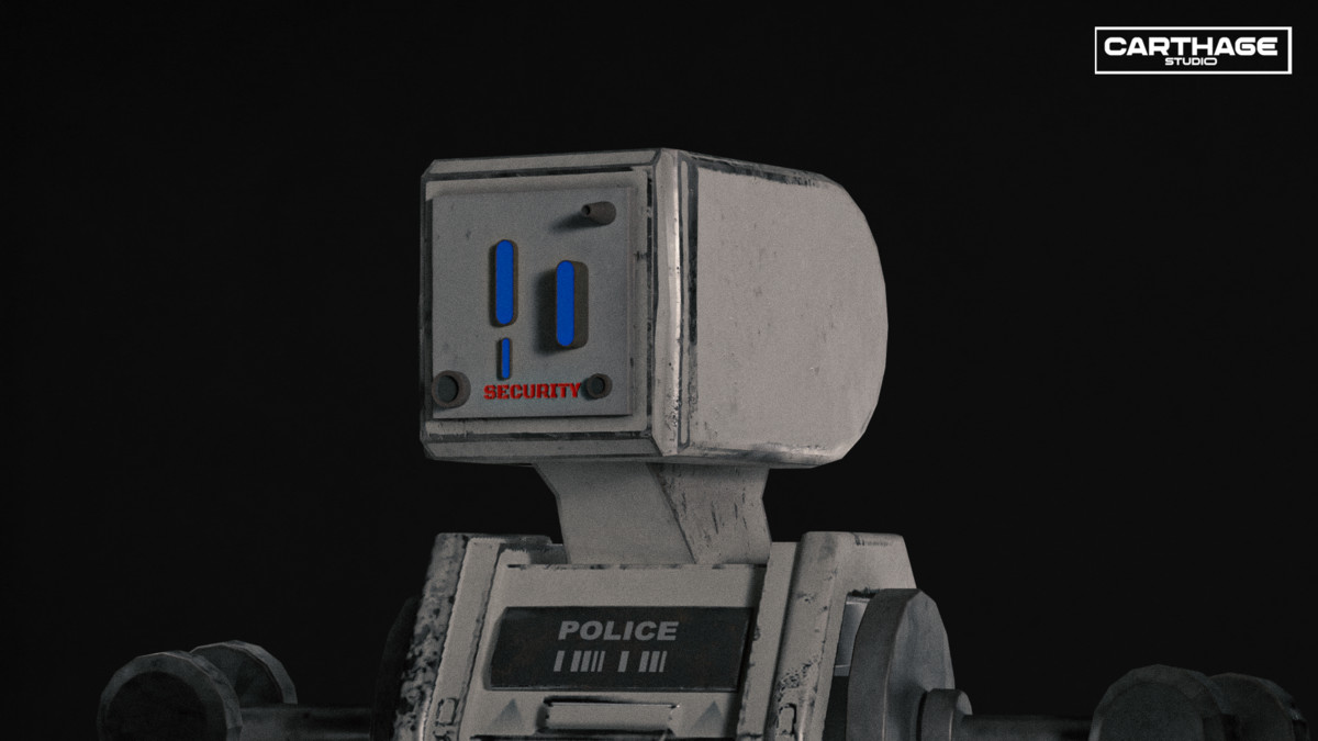 Security Robot NPC Bundle – 5 Rigged Game-Ready Characters