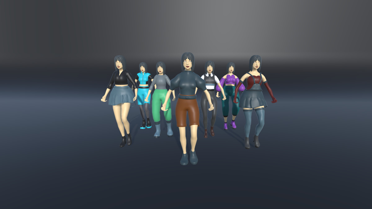 STYLIZED FEMALE CHARACTERS