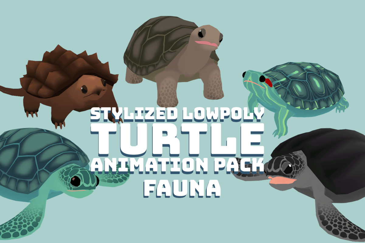 Stylized Turtle Animation Pack– FAUNA
