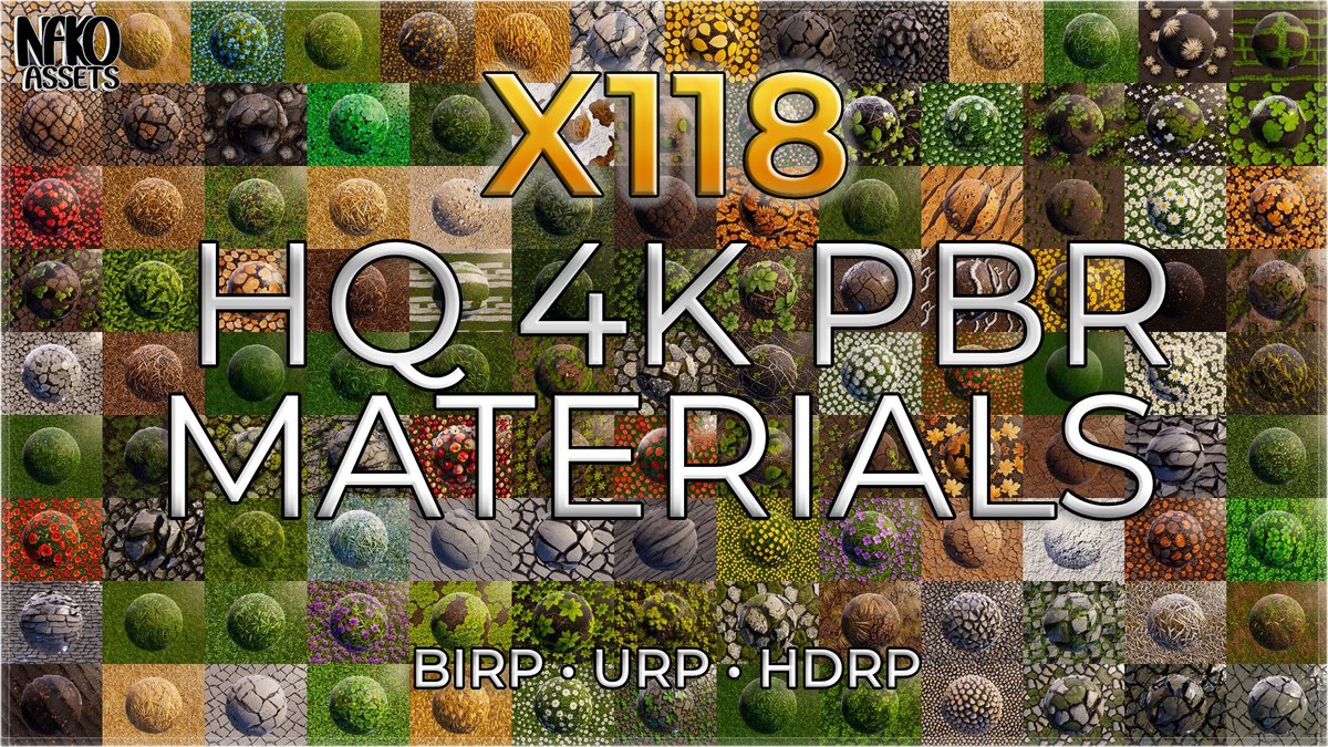 Forest 4K Materials x118 Textures of Realistic Nature | PBR HQ Terrain Pack