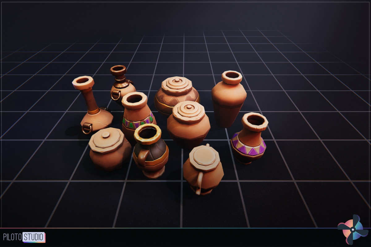 Mega Stylized PBR Environment Pack +500 Assets - Modular Houses, Water Shader