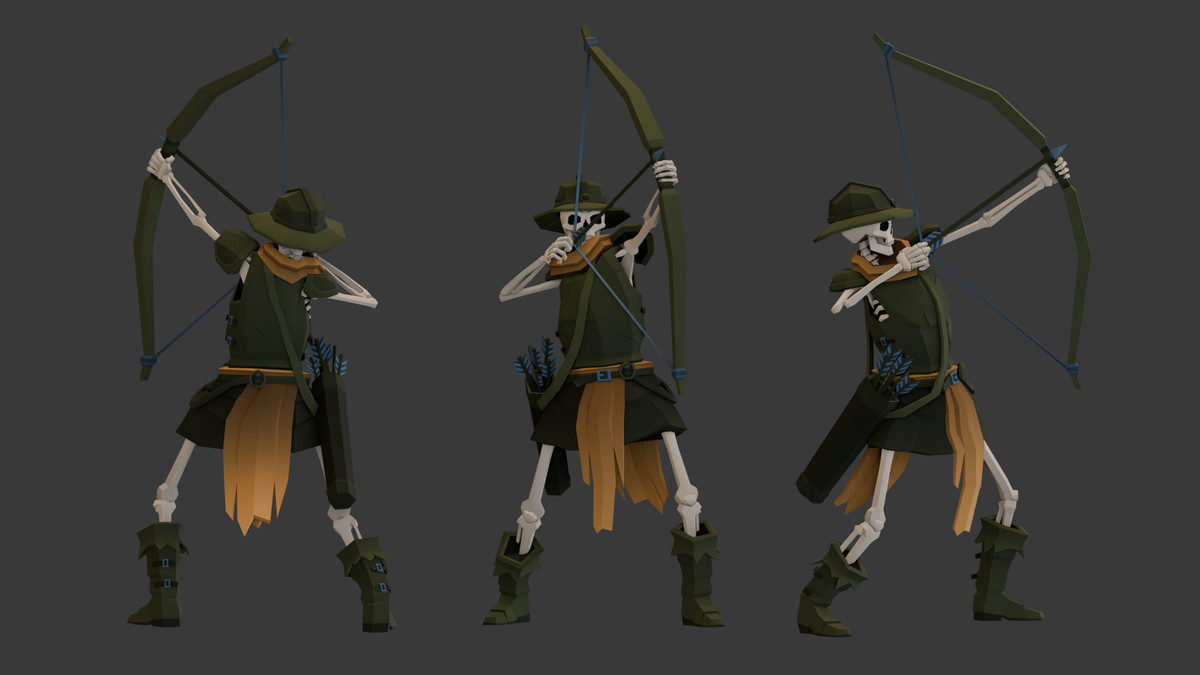 Low-Poly Medieval Fantasy - Biped Creatures Pack