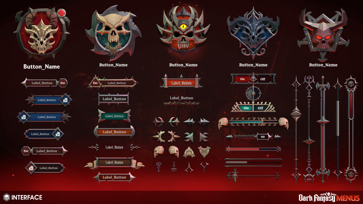 Dark Fantasy Menus - Synty INTERFACE - GUI, image 29