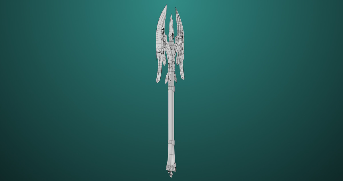 Battle Axe 01 Silver URP HDRP Textures