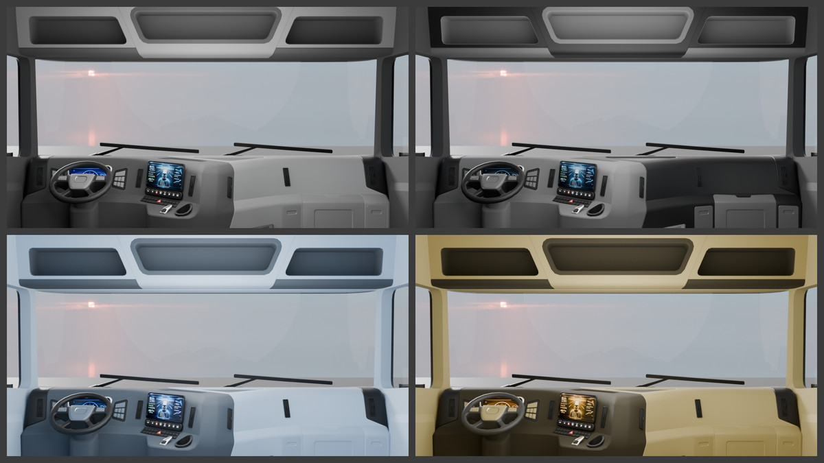 European Semi Truck + Tanker Trailer | Detailed Interior & Functional Lights