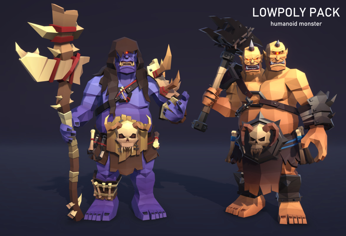 LowpolyPack_Humanoid monster