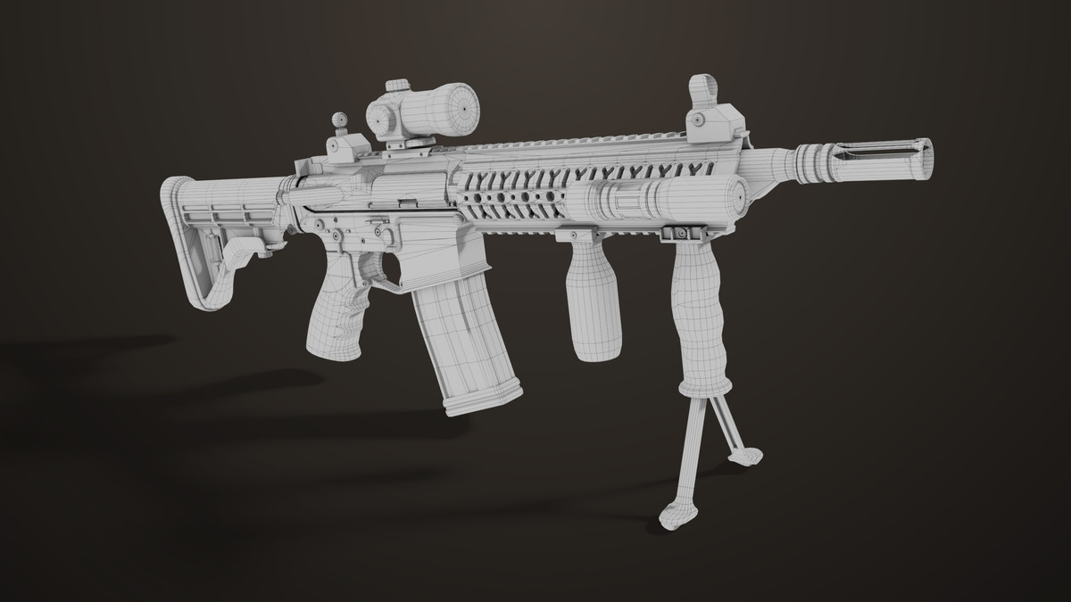 Machine Gun 17 Sandal URP HDRP Textures