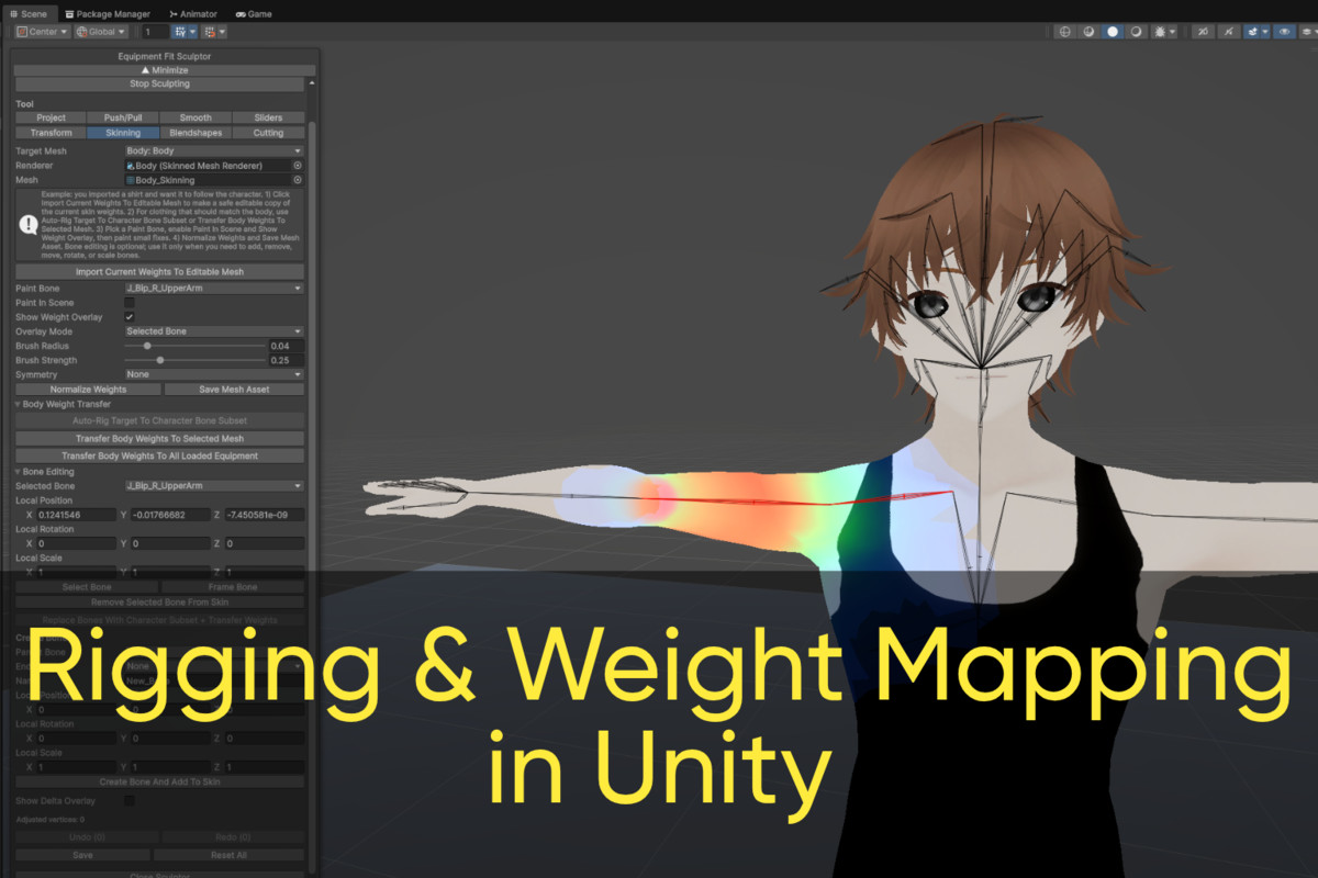 Rigging, Mesh Editing, Blendshape Creation for Crystal Character Creator