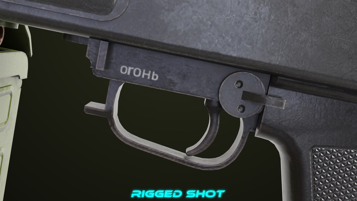 Machine Gun 11 Metal URP HDRP Textures