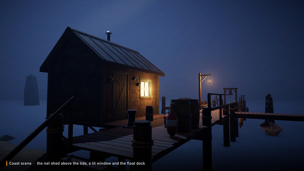 Stylized Haunted Coast - Lighthouse & Fishing Village (URP)