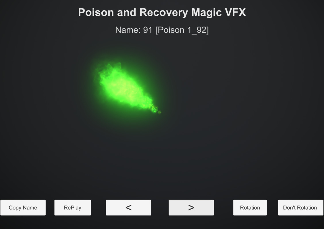 Poison and Recovery Magic VFX