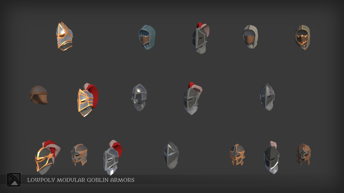 Low Poly Goblins Modular Armors - LOWPOLY MEDIEVAL FANTASY SERIES