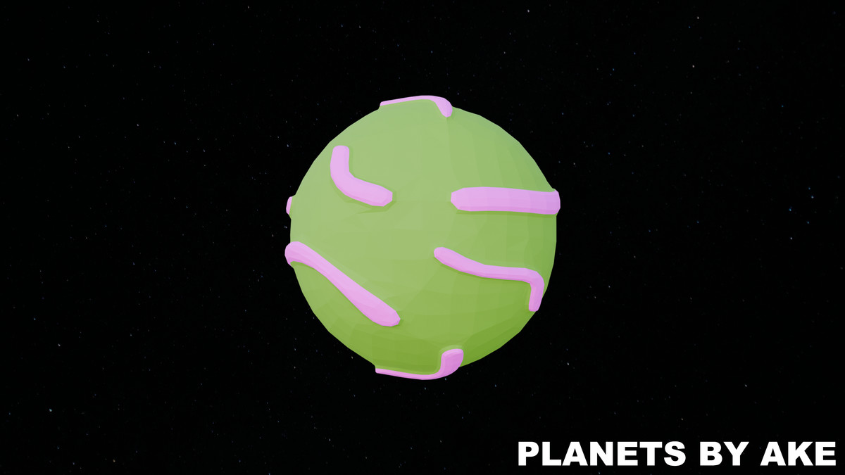 Low Poly Planets by Ake