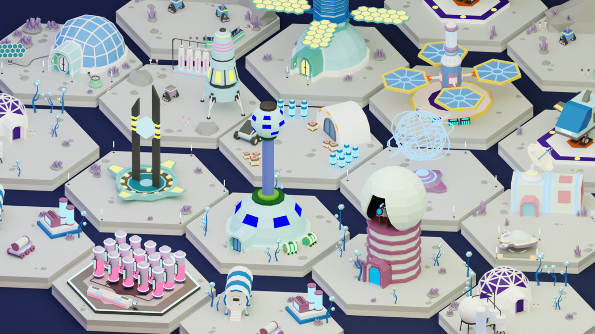 Low Poly Lunar Zones – Sci-Fi Modular Exteriors Pack