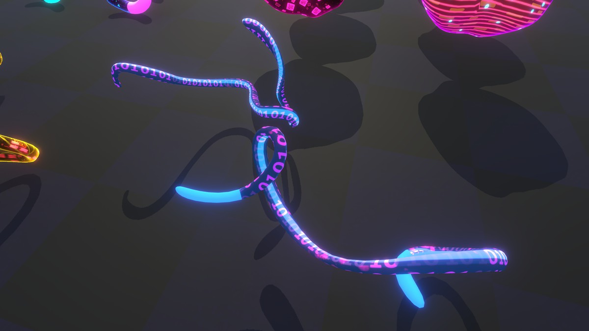 Neon Cyber Viruses