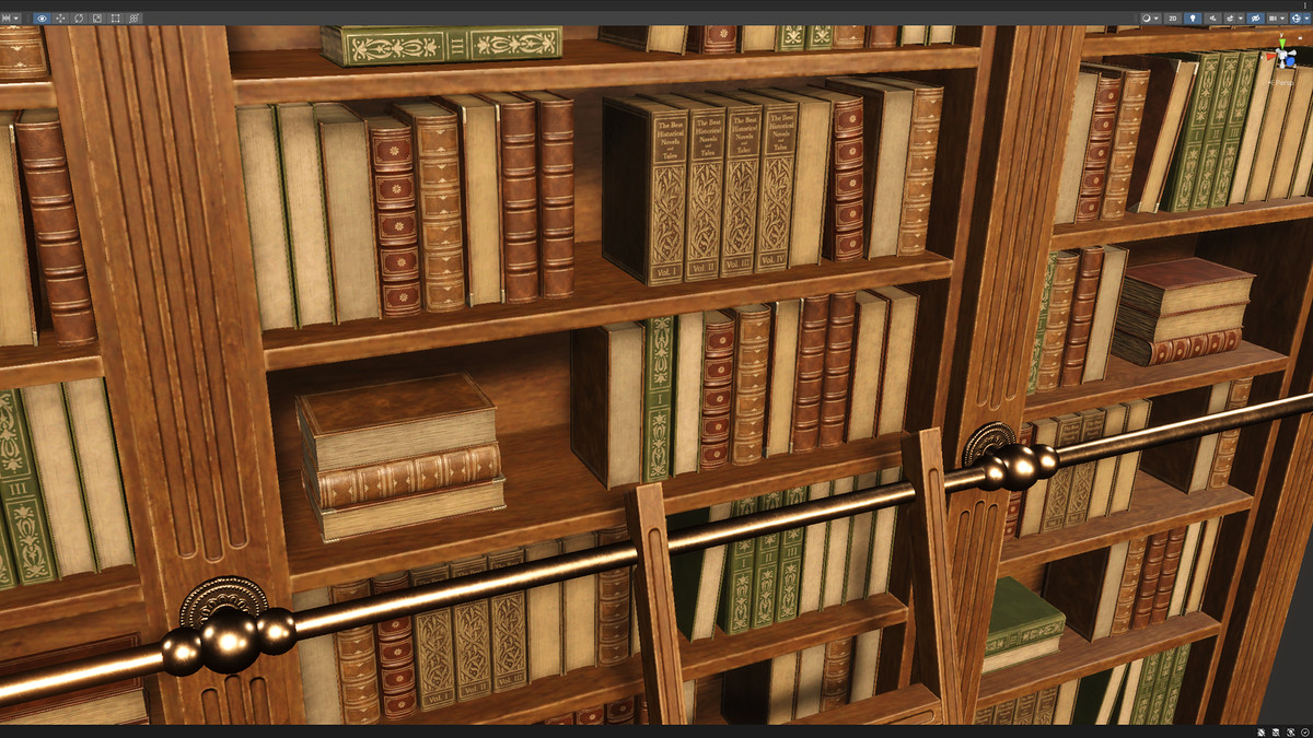 Vintage Bookcase, Books, Papers