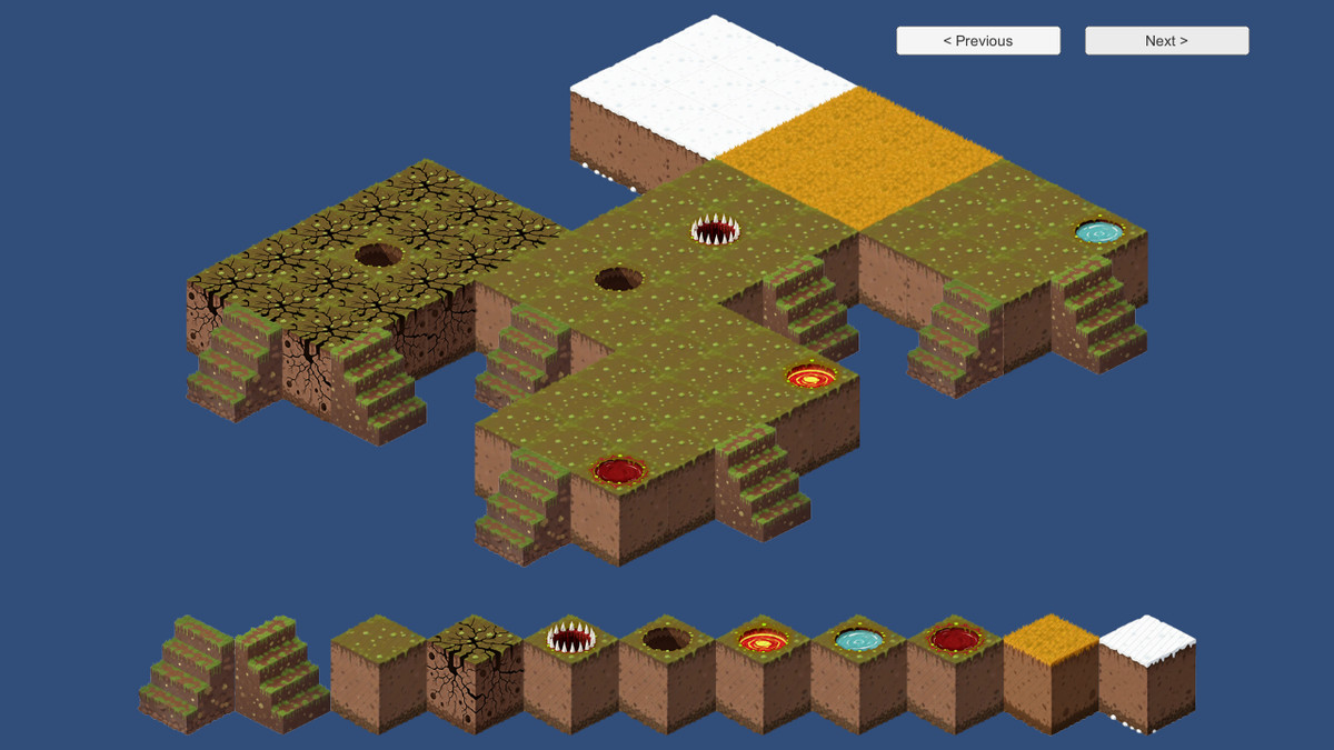 2D Isometric Modular Tileset – Grass & Lava