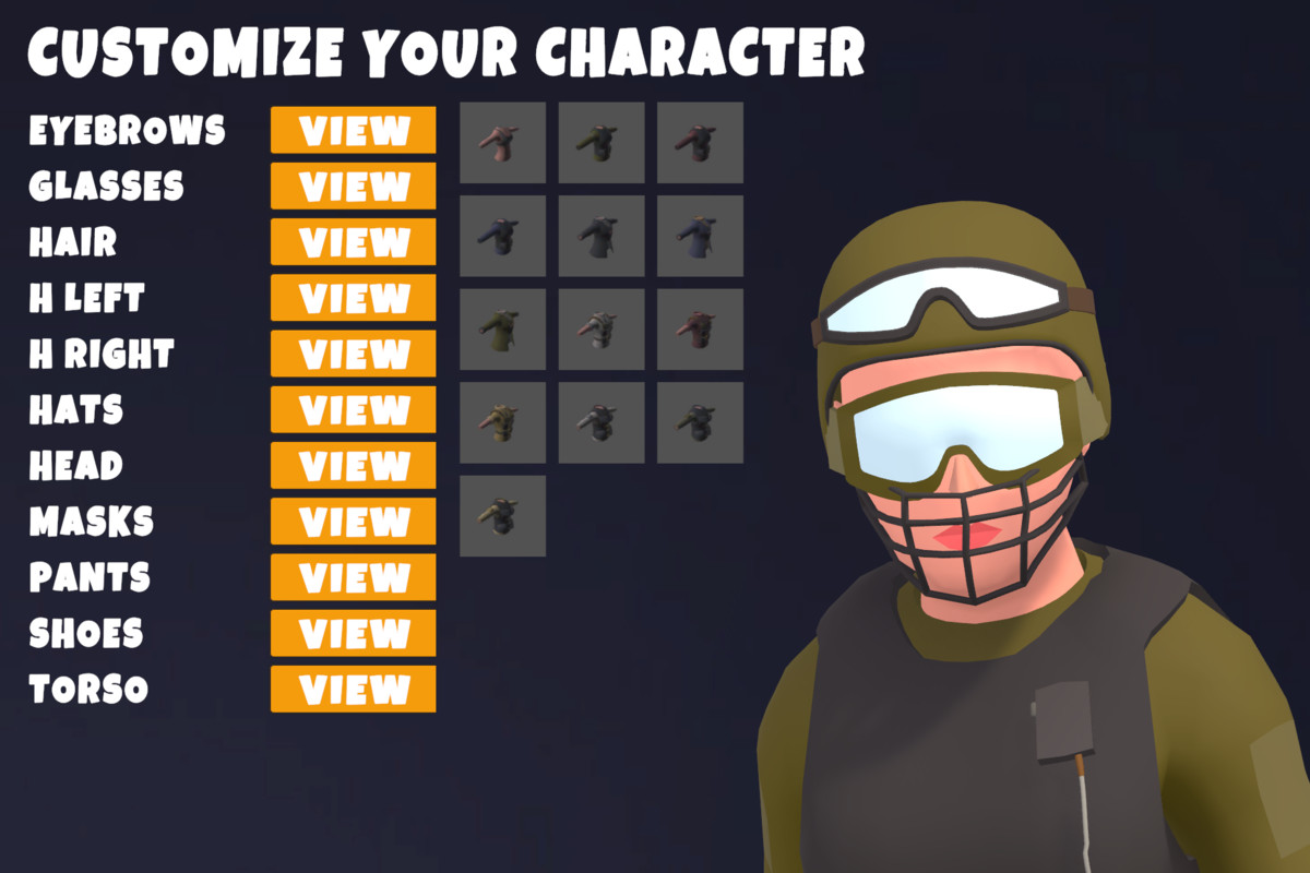 Customizable 3D Military Characters Bundle