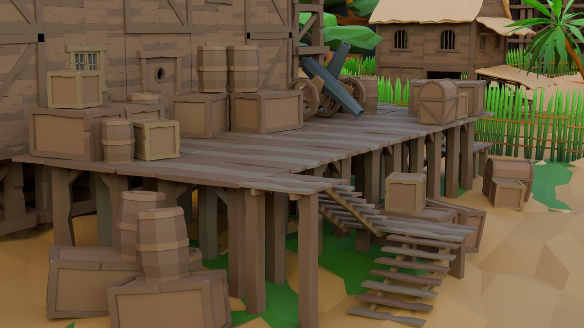 Low Poly Modular Environment pack - PA