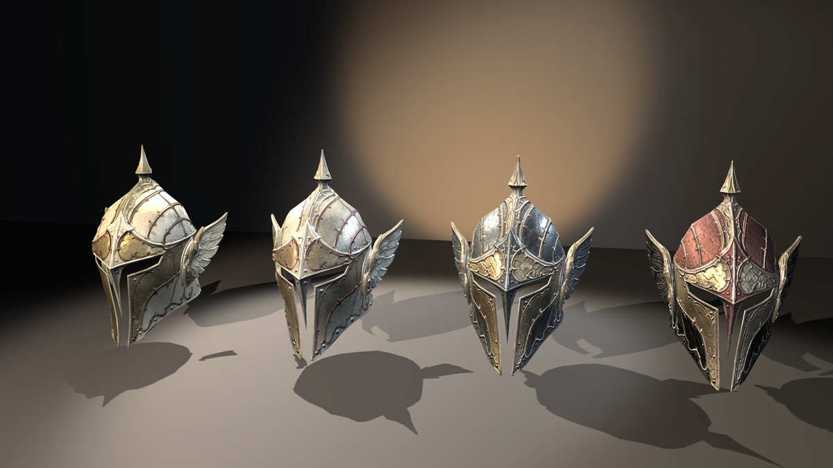 Medieval Fantasy Knights Helmets Pack
