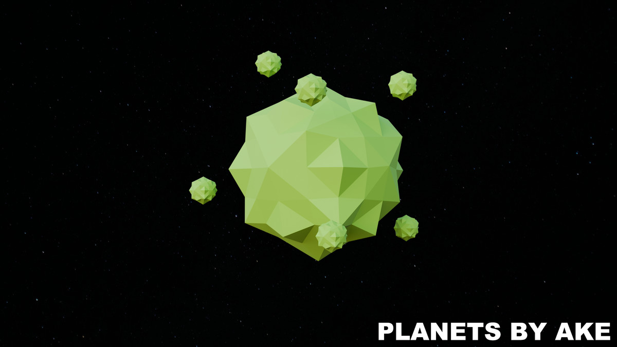 Planets - Stylized Low Poly Asset Pack by Ake