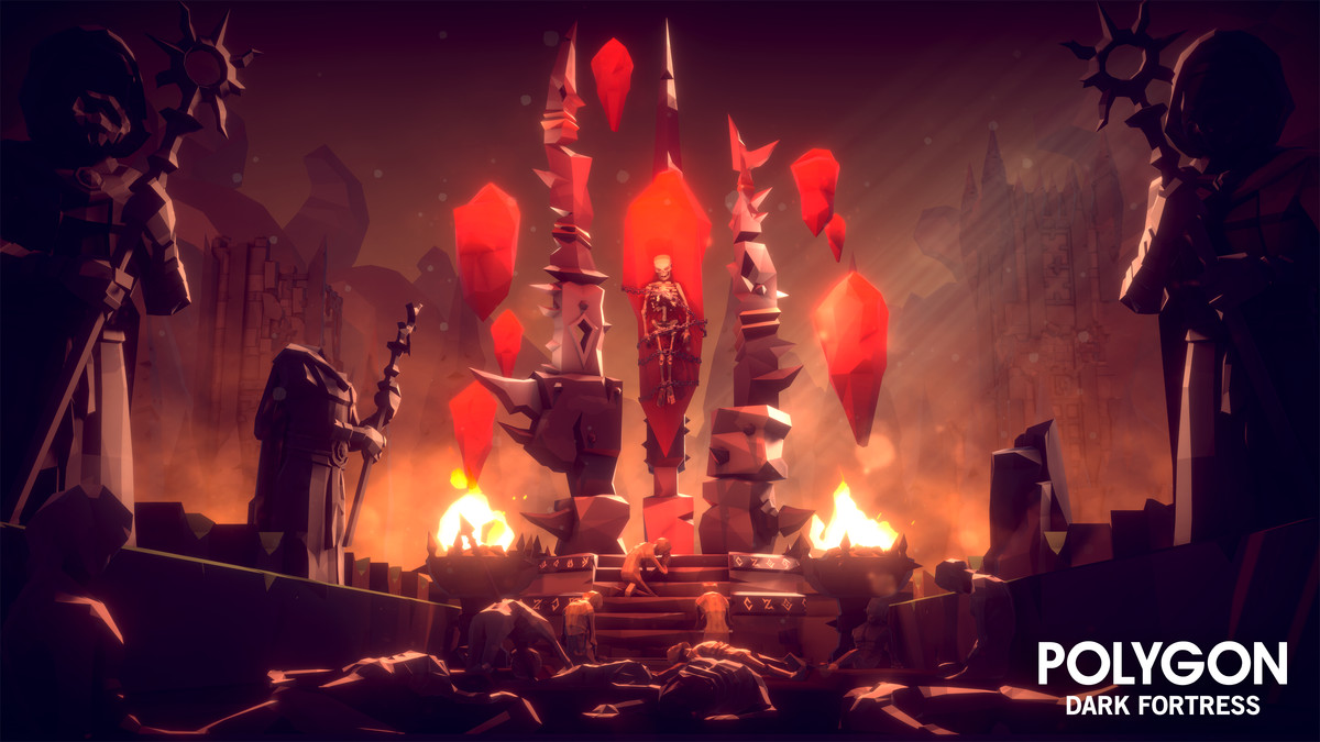 POLYGON - Dark Fortress - Low Poly 3D Art by Synty