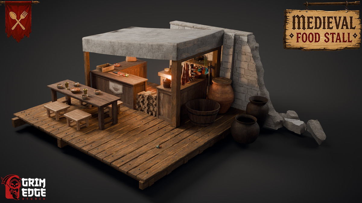 Medieval Food Stall
