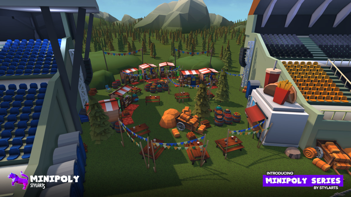 Minipoly Series - Race Track ( Stylized Lowpoly Environment ), image 23