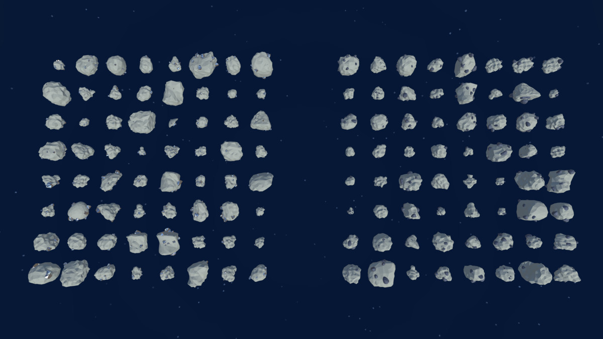Ultimate Low Poly Asteroid and Ore Pack
