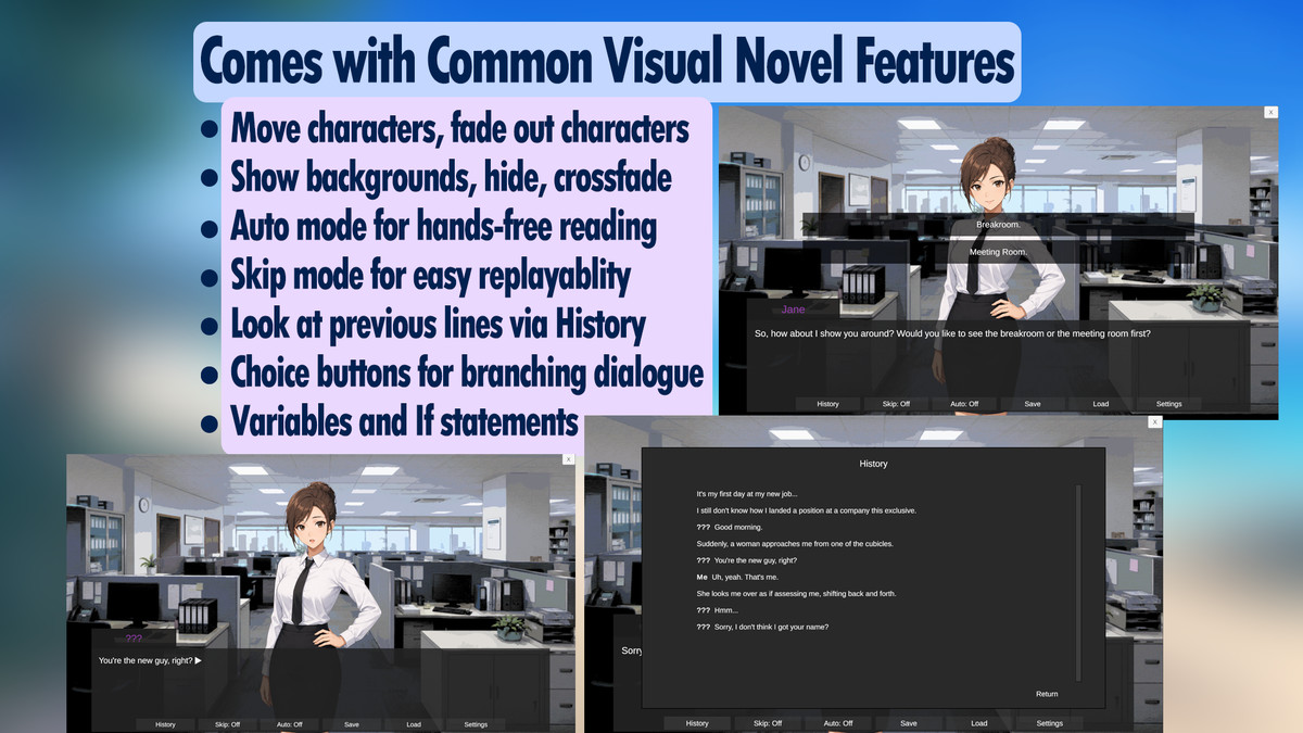 VNDialogue: Visual Novel Dialogue for Game Creator 2