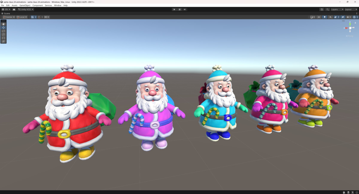 santa claus 24 animations
