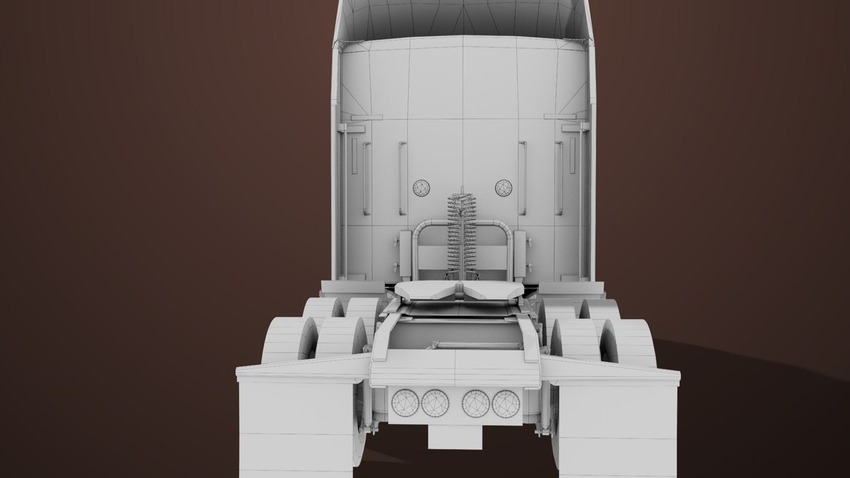 Heavy Truck 02 Chassis Old Dusty URP HDRP Textures