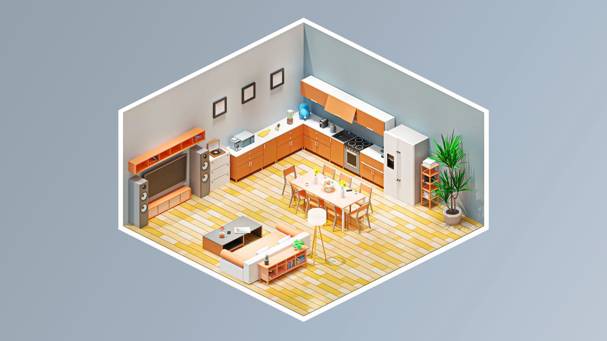 Interior 6 - Low Poly 3D Models Pack