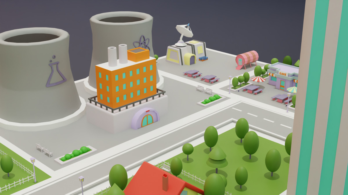 Low Poly City Pack – Buildings, Roads & Urban Props