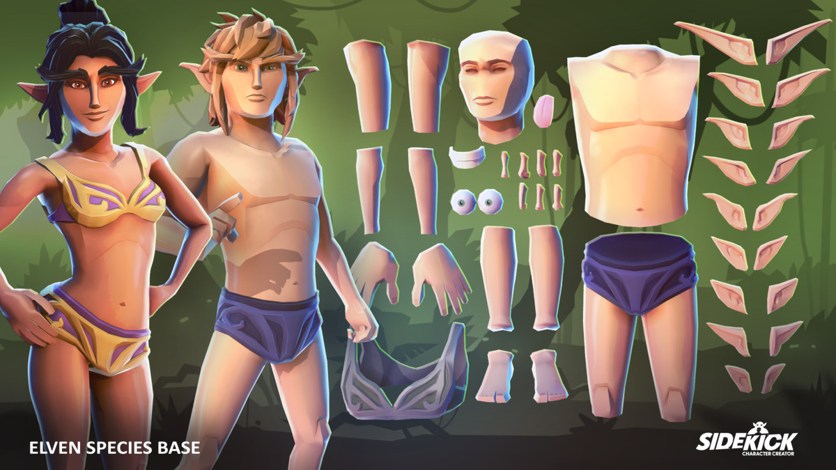 Elven Warriors – Sidekick Modular Characters by Synty