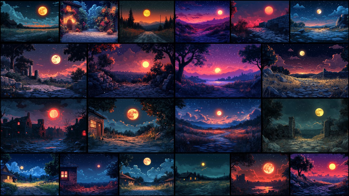 2D Backgrounds Huge Pack