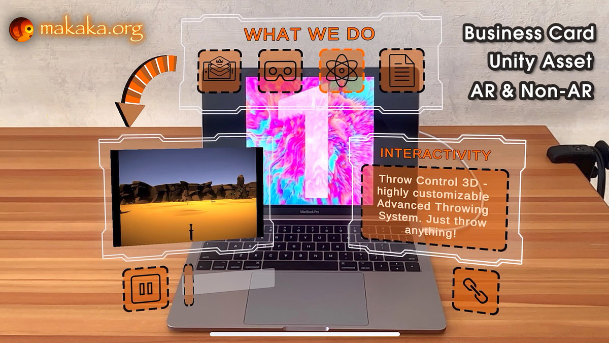 Business Card 3D and AR with Multiple Image Tracking