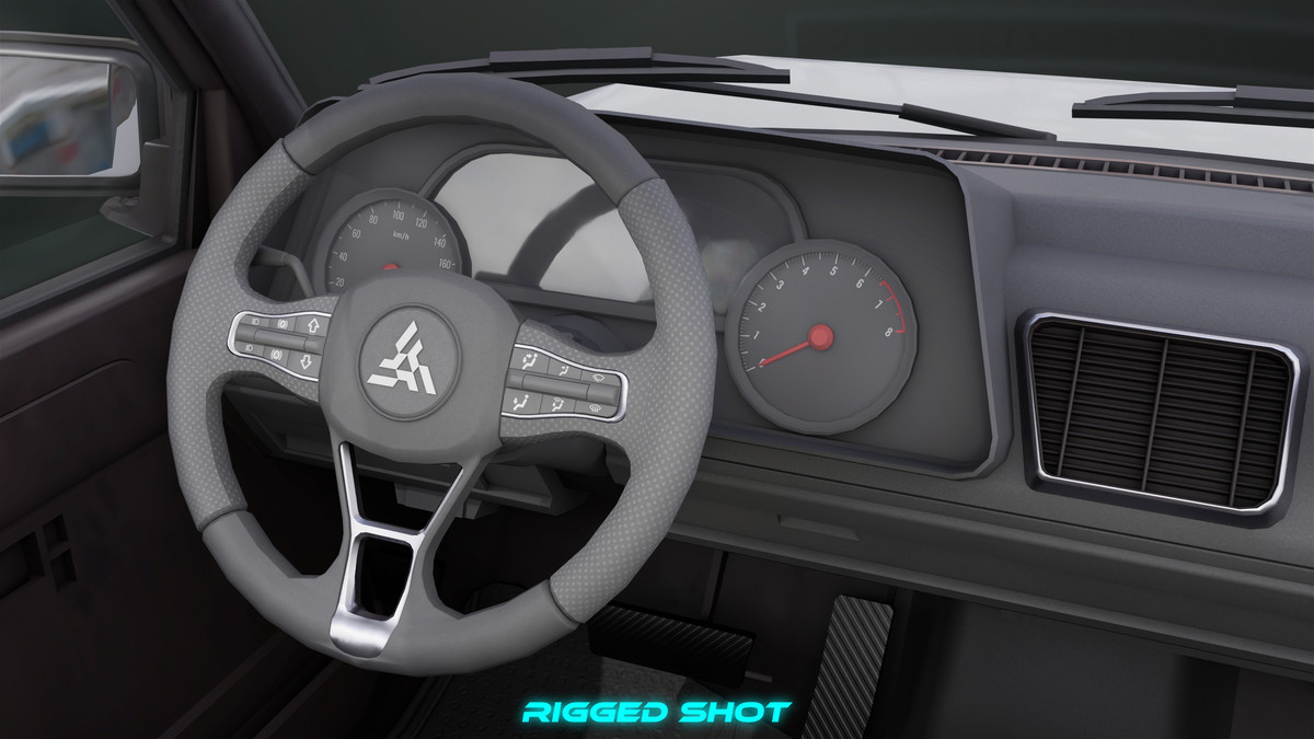 Pickup Truck01 Black and White URP HDRP Textures