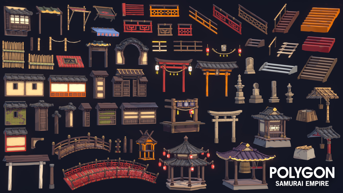 Samurai Empire - Synty POLYGON - Stylized Low Poly Assets