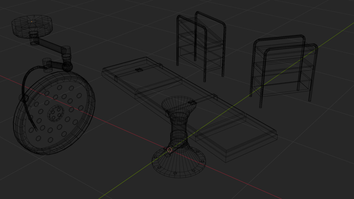 Horror Hospital Props Pack – Modular Environment | URP/HDRP