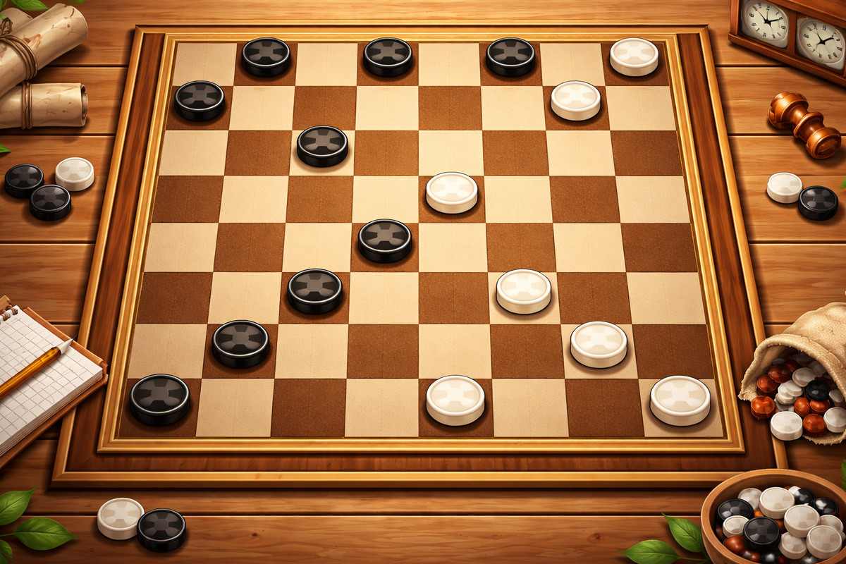 Checkers Logic [3D + 2D logic +Game]