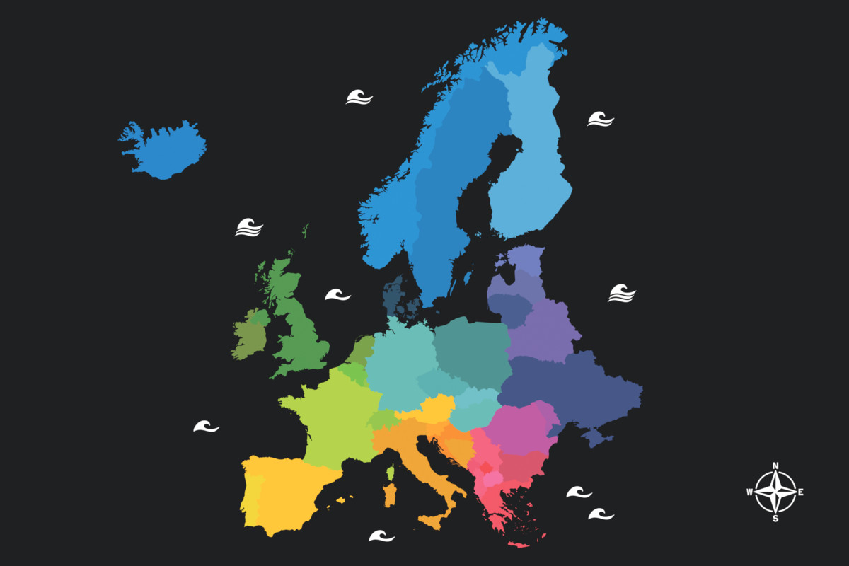 Toon Style Europe Map Pack